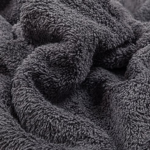 Juego de 4 Toallas "Exclusive" Gris Antracita y...