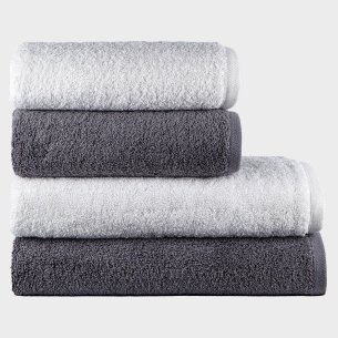 copy of Lot de serviettes gris Eternity uni 100% coton