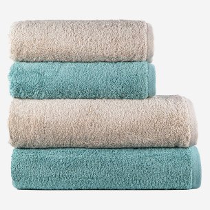 Juego de 4 Toallas "Exclusive" Arena y A. Britanny 100%