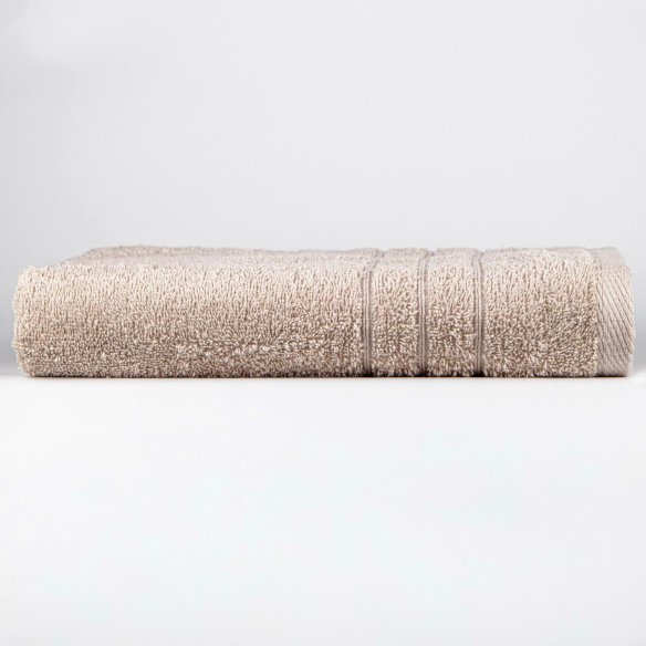 Juego de 4 Toallas Arena y Chocolate 100% Algodón