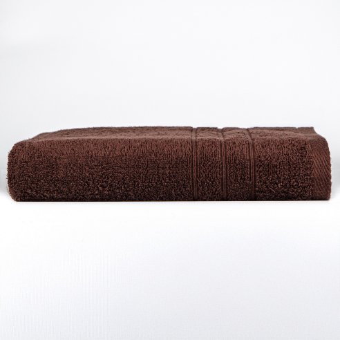 Juego de 4 Toallas Arena y Chocolate 100% Algodón