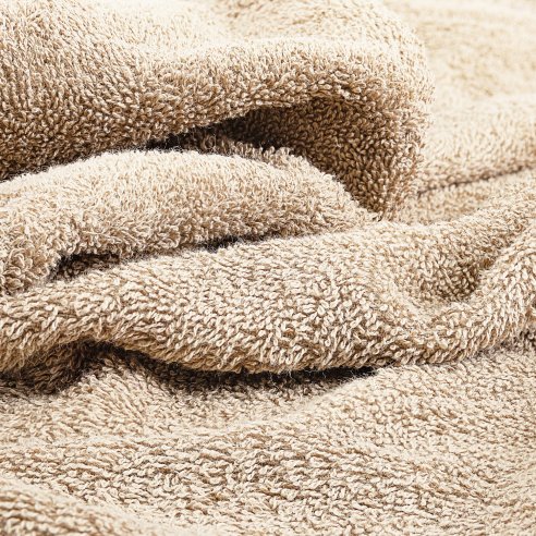 Juego de 4 Toallas Arena y Azul Celadón 100%...