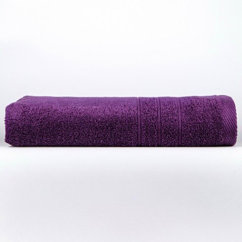 Juego de 4 Toallas Gris Antracita y Berenjena...