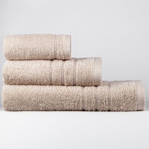 Juego de toallas arena liso de algodón 100%