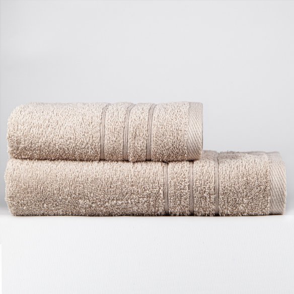 Juego de toallas arena liso de algodón 100%