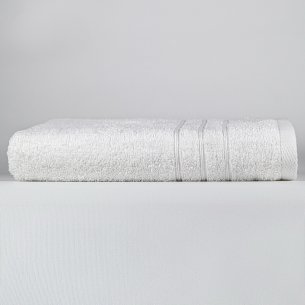 Toalla de baño blanca lisa de algodón 100%