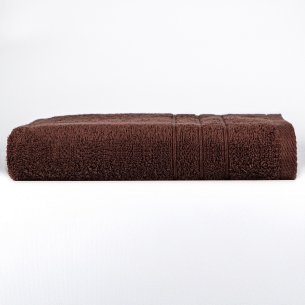 Toalla de baño chocolate lisa de algodón 100%
