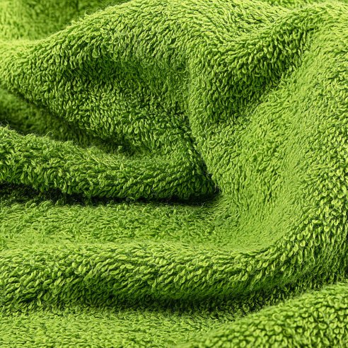 Toalla de baño verde lisa de algodón 100%