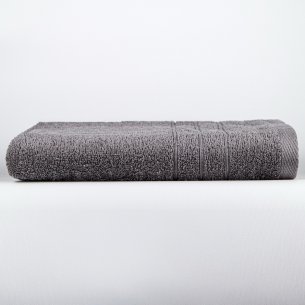 Toalla de baño gris de algodón 100%
