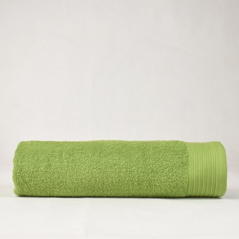 Lot 3 serviettes vert pistache Basic uni 100%...