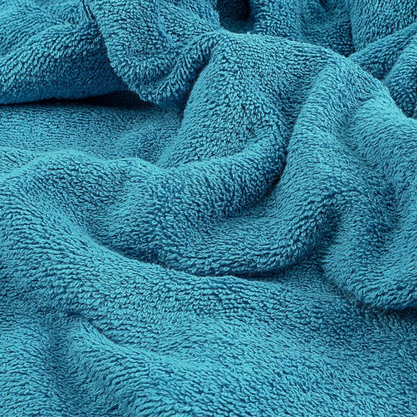 Juego toallas de baño azul Basic de algodón 100%.