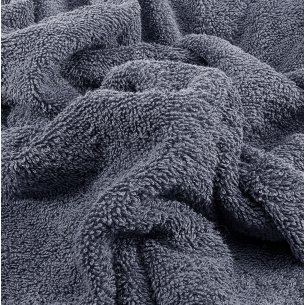 Toalla de baño gris antracita lisa de algodón 100% 2