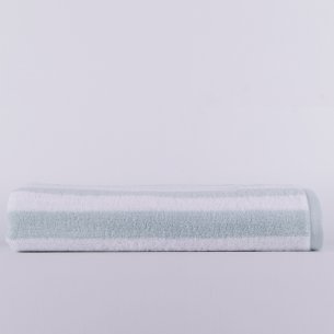 Toalla de baño azul nilo con dibujo Stripes de algodón 100%