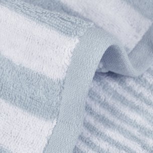 Toalla de baño azul nilo con dibujo Stripes de algodón 100% 2