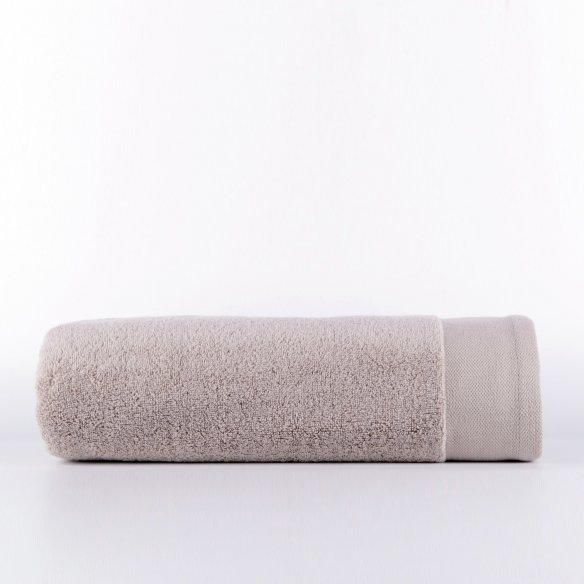 Juego 3 toallas de baño beige algodón 100% extrasuave y ecológico