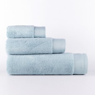 Toalla de baño azul Zero Twist algodón 100% extrasuave y... 2