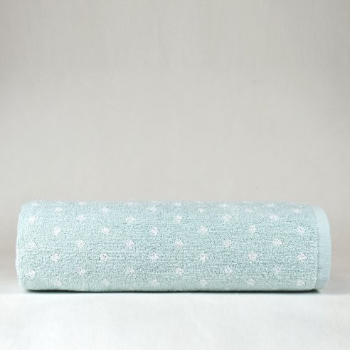 Blue nile Bath Towel design Dots made from 100%...
