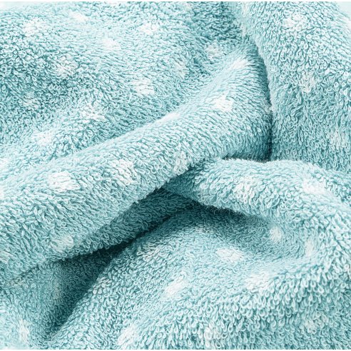 Blue nile Bath Towel design Dots made from 100%...