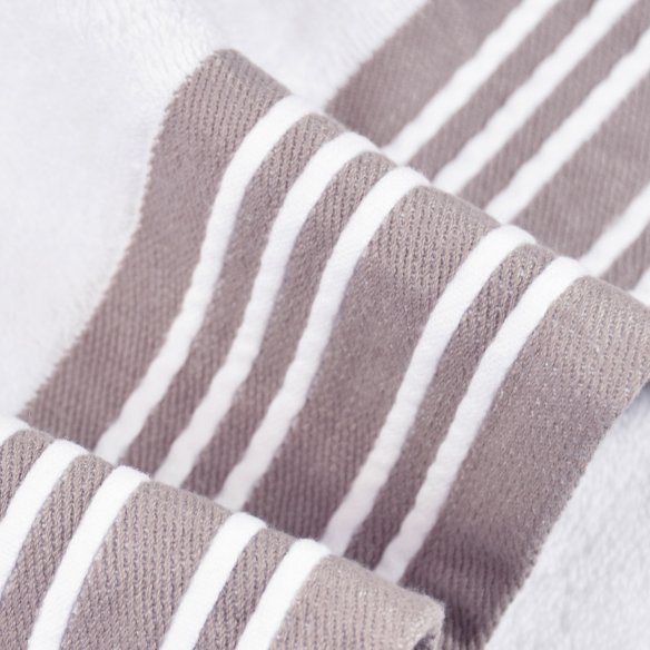 Juego de toallas beige Santorini de algodón 100%