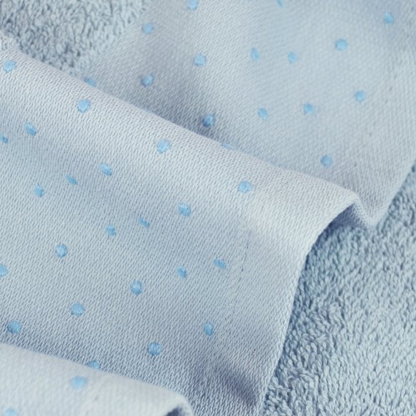 Juego de toallas azul nilo Mykonos de algodón 100%