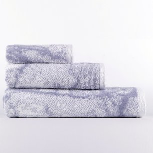 Juego de toallas gris Marble de algodón 100%