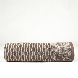 Juego de toallas marrón visón Waves de algodón 100% 2