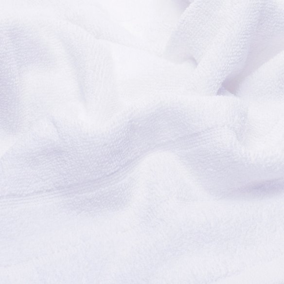Toalla de baño blanca lisa de hostelería de algodón 100%