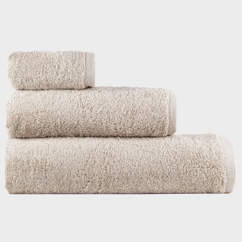 Toalla de baño arena lisa de algodón 100%