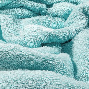 Toalla de baño azul celadón lisa de algodón 100% 2