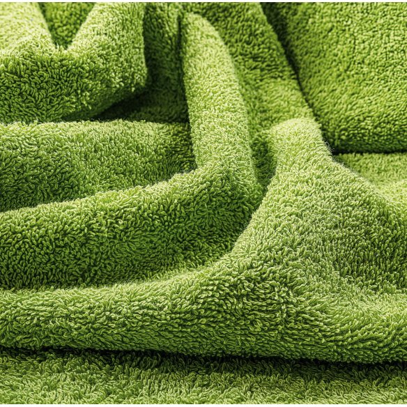 Toalla de baño verde pistacho lisa de algodón 100%