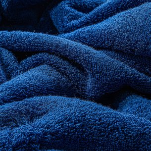 Toalla de baño azul náutico lisa de algodón 100% 2