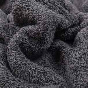 Toalla de baño antracita lisa de algodón 100% 2