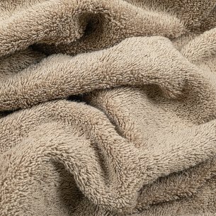 Toalla de baño beige lisa de algodón 100% 2