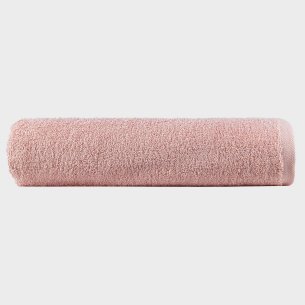 Toalla de baño rosa lisa EXCLUSIVE de algodón 100%