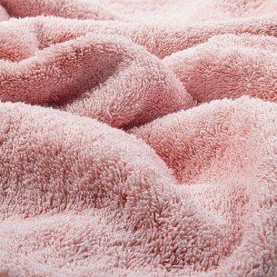Toalla de baño rosa lisa EXCLUSIVE de algodón 100% 2