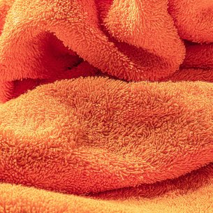 Toalla de baño naranja lisa EXCLUSIVE de algodón 100% 2