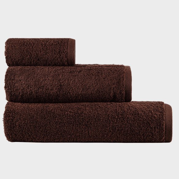 Juego toallas de baño chocolate EXCLUSIVE algodón 100%