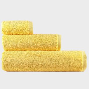 Juego toallas de baño amarillo EXCLUSIVE algodón 100%