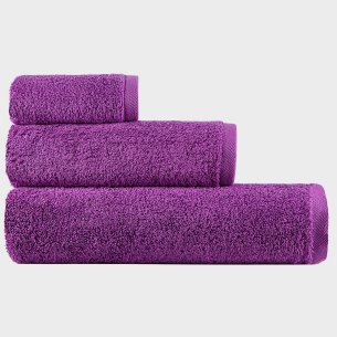 Juego toallas de baño morado EXCLUSIVE algodón 100%