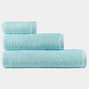 Juego toallas de baño azul celadón EXCLUSIVE algodón 100%