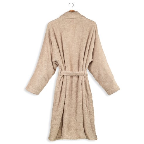 copy of Peignoir adulte de bain beige uni 100 %...