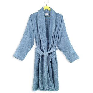 copy of Peignoir adulte de bain blanc uni 100 % coton