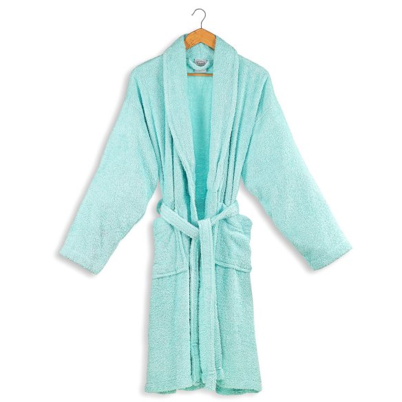 copy of Peignoir adulte de bain blanc uni 100 % coton