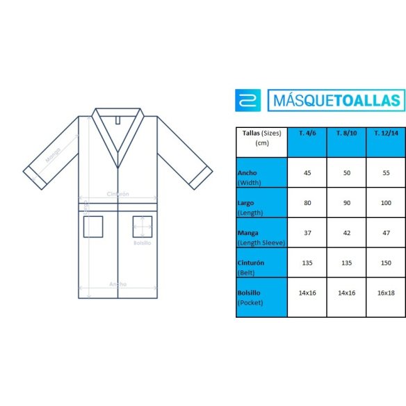 Albornoz niño verde con capucha algodón 100%