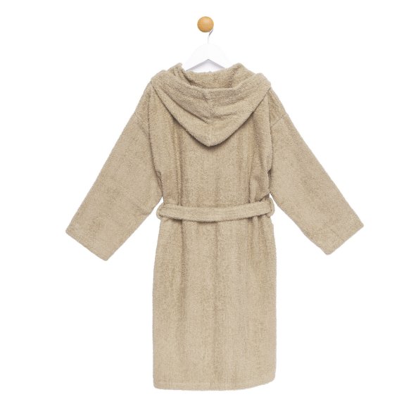 copy of Peignoir enfant de bain à capuche en tissu-éponge vert pistache uni 100 % coton