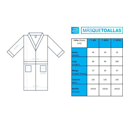 Albornoz niño verde con capucha algodón 100%