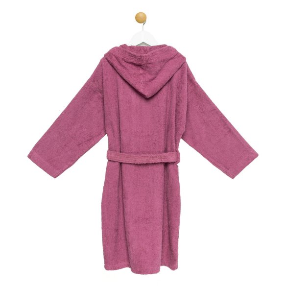 copy of Peignoir enfant de bain à capuche en tissu-éponge vert pistache uni 100 % coton