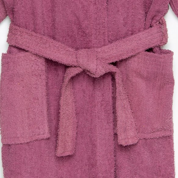 copy of Peignoir enfant de bain à capuche en tissu-éponge vert pistache uni 100 % coton