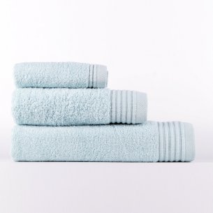 Juego de 3 toallas azul nilo Azahar de algodón 100%