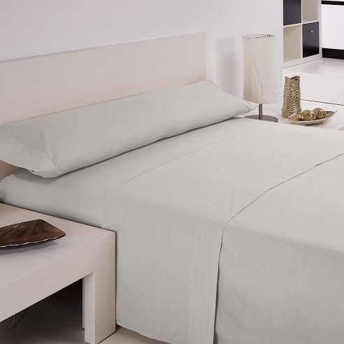Juego de sábanas blanco 50/50 cama 135 cm